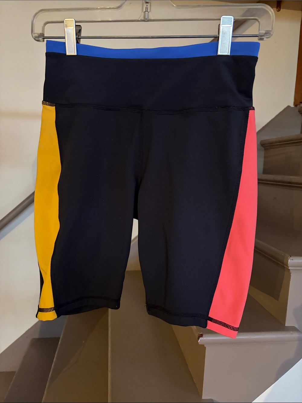 Athletic Colorblock Mid-Rise Bike Shorts